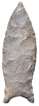 Simpson type Paleoindian spear point